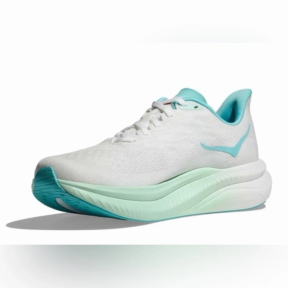 HOKA 🔥 Mach 6 1147810 FTRS Frost White Running Shoes Sneakers 7 8 9 10 - Picture 7 of 12